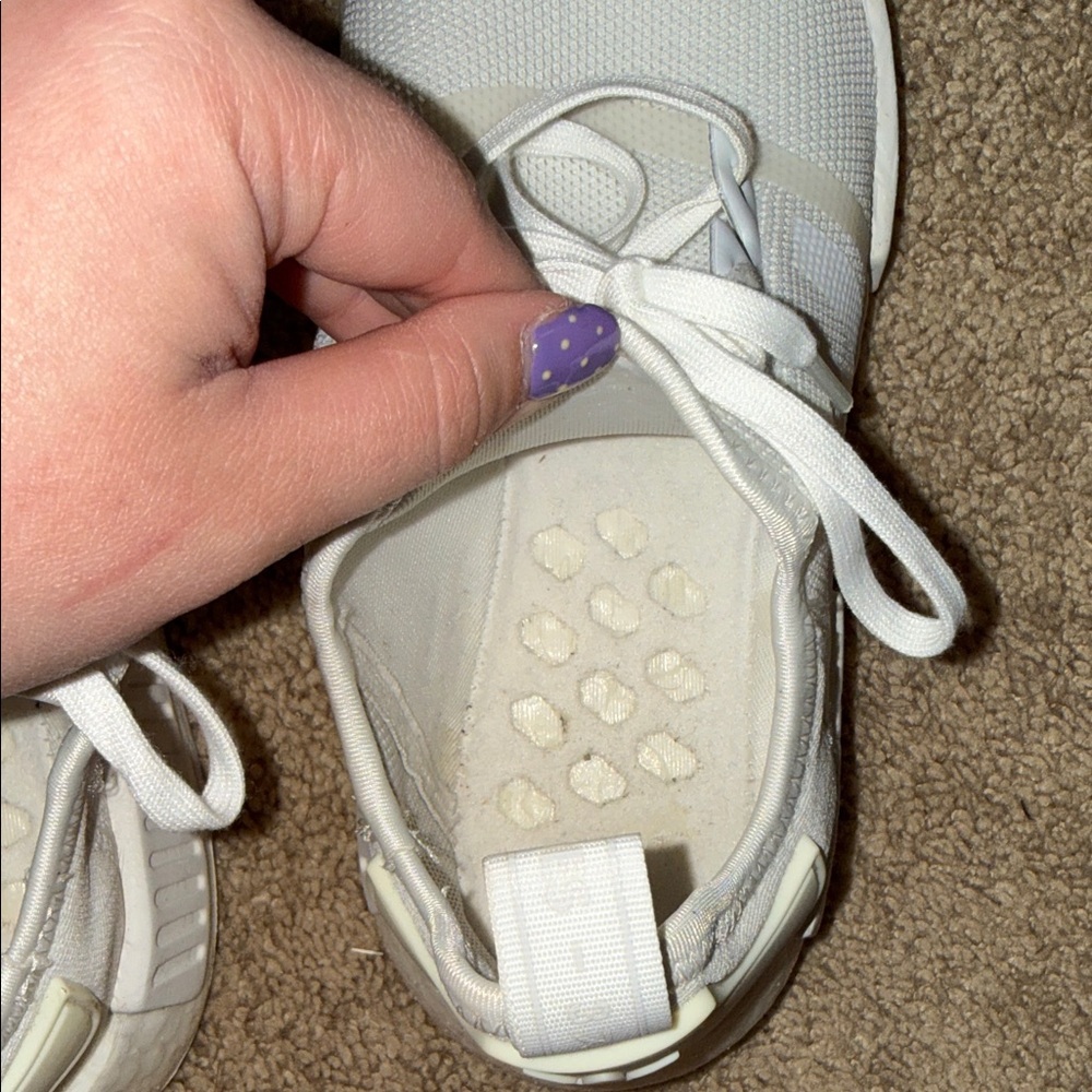 adidas White Sneaker with Off-White Accents - Picture 6 of 9